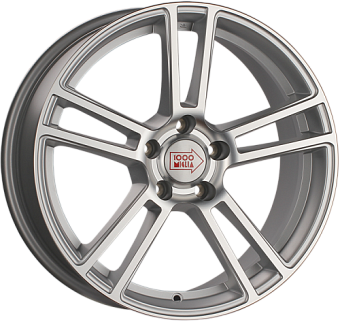 1000 Miglia MM1002 8x18 5x114,3 ET40 dia 67,1 matt silver polished