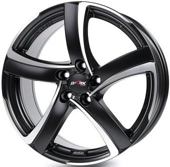 Alutec Shark 7,5x17 5x100 ET35 dia 63,3 racing black front polished