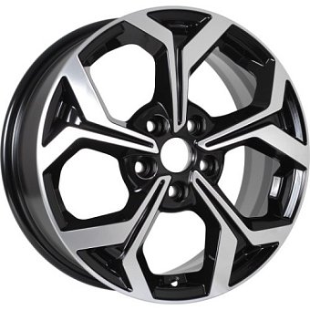 KDW KD1639 (16_Ceed CD) 6,5x16 5x114,3 ET50 dia 67,1 black front polished