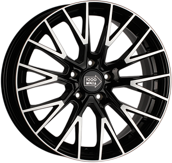 1000 Miglia MM1009 8,5x19 5x108 ET42 dia 63,3 gloss black polished