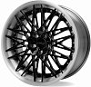 CMST CT702 9.5x19 5x114.3 ET35 dia 73.1 черный + полированный обод