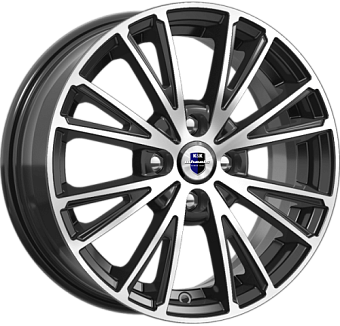 K&K Меандр 6x16 4x100 ET37 dia 60,1 алмаз черный Россия