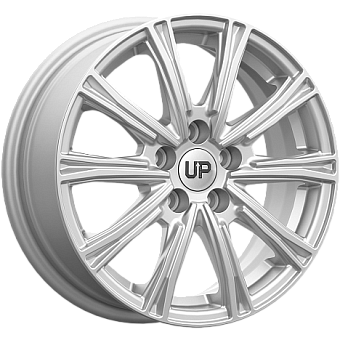 Wheels UP Up123 6x15 5x100 ET38 dia 57,1 silver classic