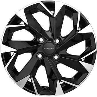 Khomen Wheels KHW1508 (XRay) 6x15 4x100 ET40 dia 60,1 black-FP Khomen Wheels KHW1508 (XRay) 6x15 4x100 ET40 dia 60,1 black-FP