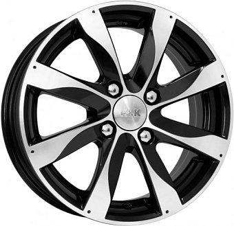 K&K Джемини 6x15 4x100 ET50 dia 60,1 алмаз черный Россия
