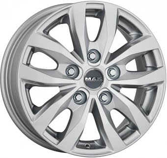 MAK Load 5 3 6,5x15 5x160 ET58 dia 65,1 silver MAK Load 5 3 6,5x15 5x160 ET58 dia 65,1 silver