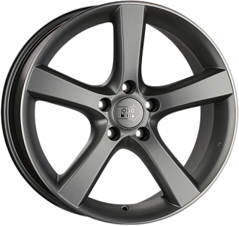 1000 Miglia MM1001 8x18 5x114,3 ET40 dia 67,1 matt anthracite polished lip 1000 Miglia MM1001 8x18 5x114,3 ET40 dia 67,1 matt anthracite polished lip