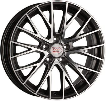 1000 Miglia MM1009 8x18 5x112 ET35 dia 66,6 dark anthracite polished 1000 Miglia MM1009 8x18 5x112 ET35 dia 66,6 dark anthracite polished