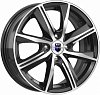 K&K Арнар 6x15 4x100 ET45 dia 67,1 алмаз черный