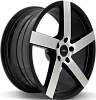 Vissol V-080L 8,5x19 5x120 ET15 dia 74,1 black with machined face