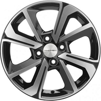 Khomen Wheels KHW1501 (Rio/Solaris) 6x15 4x100 ET48 dia 54,1 black-FP