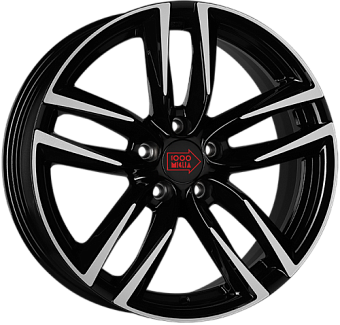 1000 Miglia MM1011 7x16 5x114,3 ET42 dia 67,1 gloss black polished
