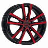 MAK Milano 8x18 5x112 ET50 dia 57,1 black and red