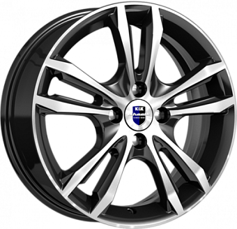 K&K Samara 6x16 4x100 ET37 dia 60,1 алмаз черный Россия