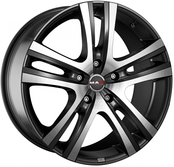 MAK Aria 9x18 5x150 ET48 dia 110,5 gun metallic mirror