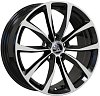Кованные диски Wolf VW Golf 7x17 5x112 ET50 dia 57,1 черный+полировка