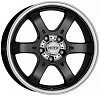 Dotz Crunch 8x16 5x120 ET35 dia 65,1 matt black polished lip