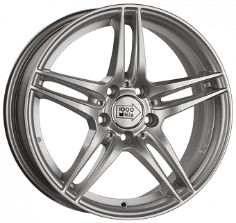 1000 Miglia MM037 7,5x17 5x112 ET47 dia 66,6 silver gloss 1000 Miglia MM037 7,5x17 5x112 ET47 dia 66,6 silver gloss