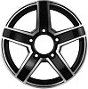 Khomen Wheels KHW1614 (Niva 4x4 Bronto) 6,5x16 5x139,7 ET35 dia 98,5 black-FP