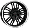 Alutec BlackSun 8,5x18 5x115 ET40 dia 70,2 racing black lip polished