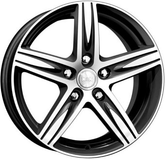 K&K Андорра 6,5x16 5x105 ET39 dia 56,6 алмаз черный Россия