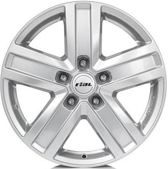 Rial Transporter 6,5x16 5x120 ET50 dia 65,1 polar silver Rial Transporter 6,5x16 5x120 ET50 dia 65,1 polar silver
