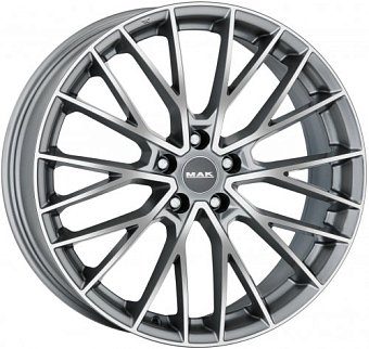 MAK Speciale 8,5x20 5x112 ET25 dia 66,6 graphite mirror face MAK Speciale 8,5x20 5x112 ET25 dia 66,6 graphite mirror face