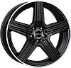 MAK Lewis 9x18 5x112 ET50 dia 66,6 gloss black mirror ring